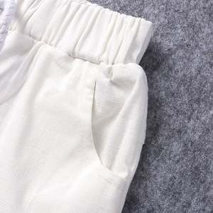 Conjunto de Ropa para Bebé y Niño: Camisa Azul Estampada y Pantalón de Algodón con Diseños de Patrones - Precio Mayorista - Product Image 5