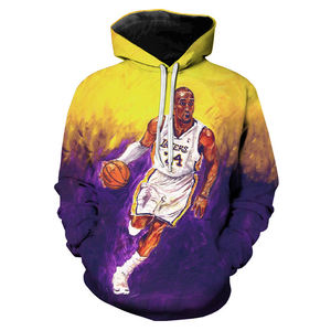 Mamba เสื้อเจอร์ซีย์ตำนานของผู้ชาย,เสื้อสเวตเตอร์สวมหัวโอเวอร์ไซส์ลำลองพิมพ์ลาย Black Mamba 24สีม่วงทองไม่เคยตายปี3D - Product Image 6