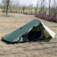Carpa de Verano Ultraligera de Doble Capa, Portátil, Individual/Multipersona, Equipo de Camping, para Aventuras al Aire Libre y Senderismo, Hecha de Poliéster