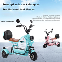 Vélo électrique WindChaser 10 pouces - Batterie au lithium 48V 13-30Ah, moteur sans balais 400W, freins à disque avant/tambour arrière, cadre en acier au carbone, 7 vitesses