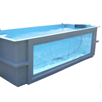 Bassins à poissons en structure acier avec système de filtration efficace pour les Koi, parfaits pour l'aquaculture