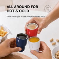 Mini-tasse isotherme en acier inoxydable Hong Ling – Verre à shot portable, tasse à bière et café, anti-corrosion, sans odeur, petit gobelet de voyage