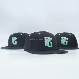 Casquettes ajustées pour hommes en gros, casquettes de baseball noires avec broderie 3D, casquettes de sport réglables de haute qualité, casquettes de golf personnalisées - Product Image 1