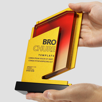 Plaques de médailles de trophées de prix de cristal en métal personnalisé pour le trophée de verre de cristal en métal de réunion annuelle de personnel exceptionnel