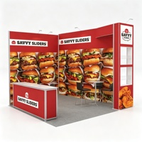 Stand d'exposition modulaire SEG, cadre en aluminium, toile de fond en tissu, système d'assemblage sans joint pour les grandes foires commerciales