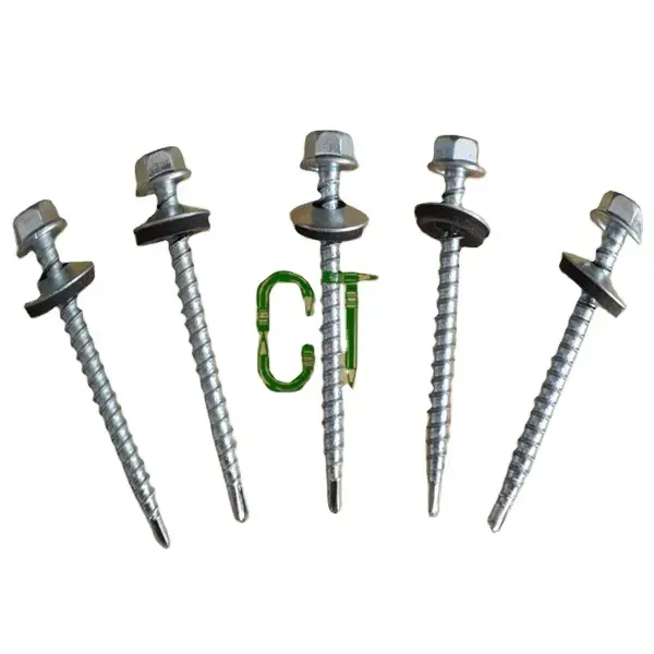 Factory price self drilling screws hex washer head from china
