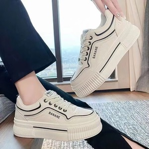Zapatillas Deportivas con Cordones y Suela Gruesa Estilo Hong Kong, Tendencia de Verano para el Campus, Marca de Moda - Product Image 1