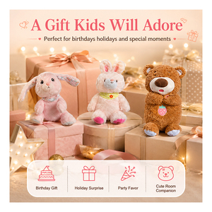Juguete de Peluche de Conejito Inteligente con IA Personalizada, Diálogo por Voz, Compañero de Aprendizaje de Inglés, Algodón Suave, Regalo de Cumpleaños para Niños, Fabricante - Product Image 3