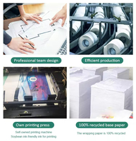 Vente en gros en usine Papier hygiénique écologique en bambou jetable 1/2/3/4 plis Papier de soie naturel OEM GSM bon marché Noyau roulant