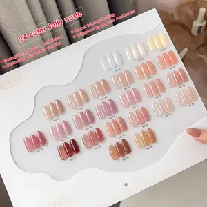 Vendeeni Jelly color nude gel esmalte de uñas arte profesional Hema libre uñas gel esmalte conjunto gel no tóxico UV suministros para uñas