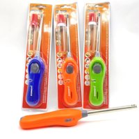Briquet à gaz rechargeable de haute qualité, coupe-vent, flamme bleue, avec fonction torche, idéal pour les cadeaux d'affaires