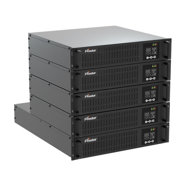Prostar 2kVA Online Double Conversion UPS, 220V Pure Sine Wave Rack Mount Industrial for Server & Network