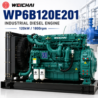 Moteur SCDC Weichai WP6B120E201 120kW 1800 tr/min 6 cylindres turbocompressé diesel, petit moteur pour pompe à incendie et système d'irrigation