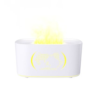 Difusor de Aroma multifuncional portátil, efecto <span class=keywords><strong>LED</strong></span> de llama, purificador de aire <span class=keywords><strong>3</strong></span> en 1, humidificador, iluminación ambiental para coche doméstico - Product Image 2