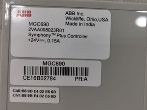 2VAA008023R01 ไมโครกริด พลัส MGC690 ซิมโฟนี คอนโทรลเลอร์ PLC - Product Image 1
