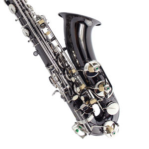 B♭テナーサックス 真鍮製 調整可能 初心者向け プロ仕様 試験用 ブラックニッケルシルバーキー モデル - Product Image 2