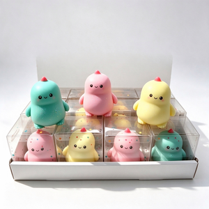 Juguete ecológico de peluche suave y relleno de animales: Dinosaurio, Conejo, Tortuga, Gallina con corona, para regalos de fiesta - Product Image 2