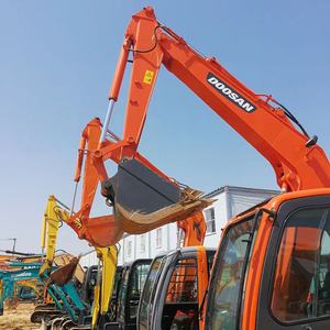 Mini-excavatrice sur chenilles Doosan Dx75-9c Dx75e-9c 100% d'occasion, poids opérationnel de 7,5 tonnes, moteur, boîte de vitesses, pompe à engrenages pour inspection vidéo - Product Image 5