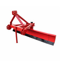 Lame de nivellement à 3 points pour tracteur, grattoir arrière, niveleuse de terrain 6 pieds avec bord de coupe réversible pour le nivellement des routes agricoles