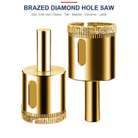 Scie cloche diamantée pour verre électroplaqué, substrat en acier, OEM ODM, logo personnalisé, tailles disponibles
