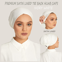 Turbantes de Satén para Mujer Musulmana, Gorros Elásticos de Algodón Instantáneos, con Frente Redondo, para Usar Bajo el Hiyab, Modelo Amira, Venta al Por Mayor 2025