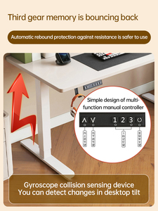 Bureau de levage électrique en bois massif Design scandinave Home Intelligence Bureau d'ordinateur pour apprendre le bureau ou la table de livre - Product Image 6