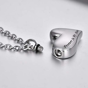 Cuore ricordo gioielli cremazione gioielli ricordo collana urna commemorativa per le ceneri per le donne uomini mio caro cane per sempre nel mio cuore - Product Image 4