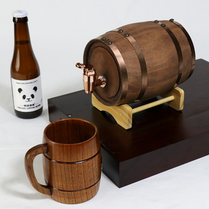 Thùng thông với giá đỡ gỗ, bung & Spigot-Thùng rượu Whisky nhỏ cho nhà chưng cất rượu - Product Image 4