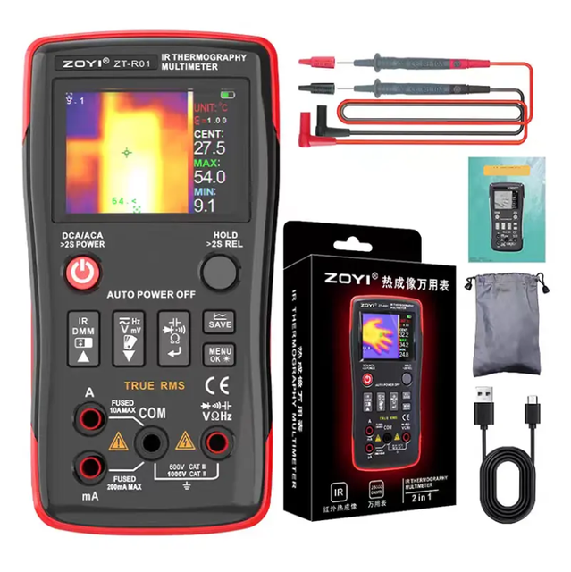 ZT-R01 Portable Infrared Thermal Imager High Precision Temperature Measurement Digital Multimeter