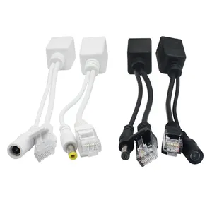 Cabo POE Alimentação Passiva Sobre Adaptador Ethernet Cabo POE Splitter RJ45 Injector Módulo de Alimentação 12v sintetizador separador