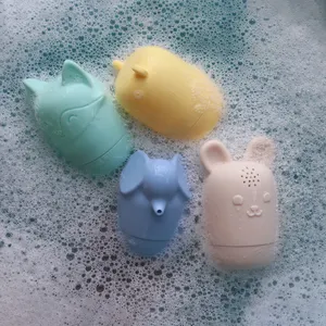 4 шт., силиконовые игрушки для ванной