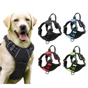 2025 arnés reflectante de alta calidad para perros con correa de lujo sin tirones reflectante suave acolchado chaleco para perros arnés accesorios para perros - Product Image 1