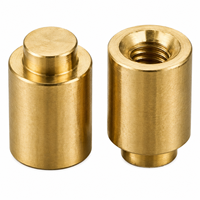 Écrou de fixation à trou aveugle M1.6 M2 M2.5 M3 M4 en laiton, colonne à filetage interne fraisé, borne de soudage PCB