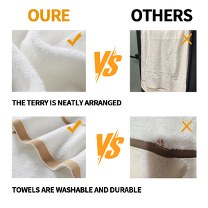 5 Sao Khách Sạn Sử Dụng Thứ Hai Màu Trắng 100 Bông Tay Mặt Khăn Sang Trọng Màu Xám Cà Phê Sọc Khách Sạn Khăn Với Logo - Product Image 2