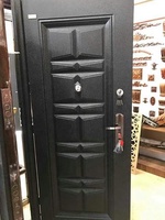 Porte de sécurité double couche en acier et fer forgé de luxe pour entrée principale résidentielle, intérieure/extérieure