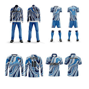 Maglia da <span class=keywords><strong>calcio</strong></span> blu e bianca, - Product Image 5