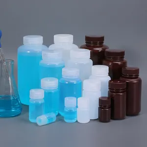 用于密封储存化学品的宽口圆形PP塑料储存试剂瓶