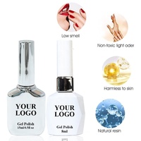 Vernis Gel UV Personnalisé Sans HEMA Sans TPO Bouteille avec Logo Personnalisé Formule Soak-Off pour Salons de Manucure Professionnels Vente en Gros