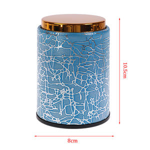 Cross-Border Supply Four Color Options Nightclub KTV <b>Bar</b> Leather Top Tree Root Straight Sieve <b>Golden</b> Storage Bottles Jars - Product Image 5