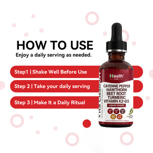 Suplementos de Marca Privada OEM, Gotas Líquidas de Pimienta de Cayena Orgánica, Suplemento Vegano que Apoya el Metabolismo Inmunológico y la Salud Digestiva - Product Image 5