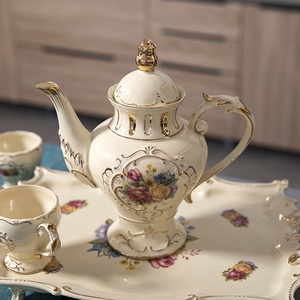 Ensemble de thé et de café de style européen à bas prix avec motif de roses de palais - Product Image 3
