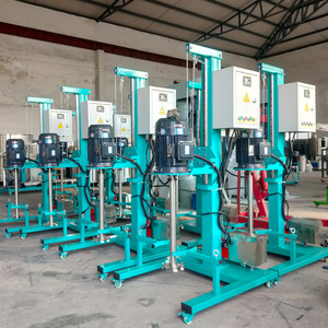 Agitateur-mélangeur pneumatique mobile 5,5 kW en acier inoxydable SUS304, homogénéisateur automatique <span class=keywords><strong>Duoli</strong></span> Shandong pour atelier de peinture - Product Image 1