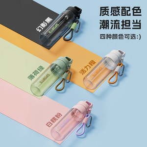 Tritan One Touch Opening Water Bottle 700Ml Sports Bottle For Outdoor Fitness Cycling - Product Image 5