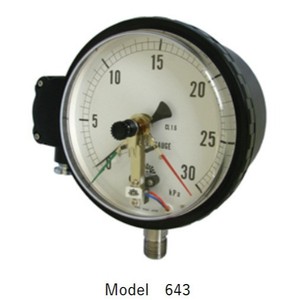 Manomètre Asahigauge 60 mm Modèle 789ME avec micro-interrupteur, connexion radiale - Product Image 2