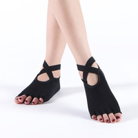 Chaussettes de yoga Bioserica Era à cinq doigts, antidérapantes, pour le sol, le Pilates et le fitness en intérieur