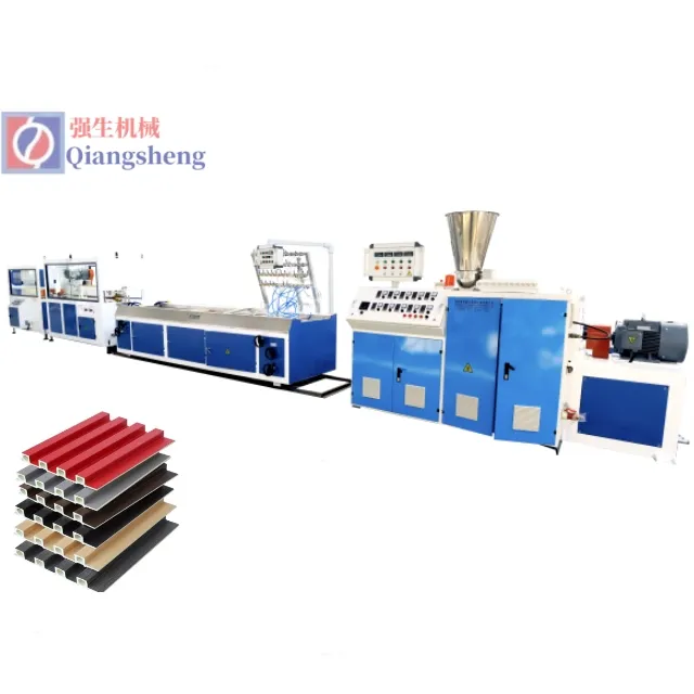 Plastic Extruder WPC PVC Plastic Profile PVC Great Wall Board Coating Cladding Fluted Panel Extrusion Line/Production Line