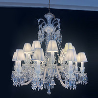 Lustre en cristal de luxe pour hall d'hôtel, villa, salle de banquet, mariage, restaurant, salon, décoration et éclairage