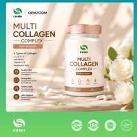 Capsules de complexe multi-collagène pour femmes, types I, II, III, V, X, biotine, VC, antioxydant, soutien de la peau, des cheveux, des ongles et des articulations
