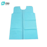 Blouses d'isolement médicales jetables, blouse de patient d'hôpital, blouse chirurgicale bleue