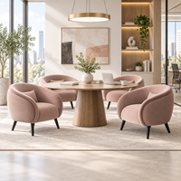 Fauteuil lounge moderne en tissu avec pieds en métal pour espace de travail, hall d'accueil, salle d'attente